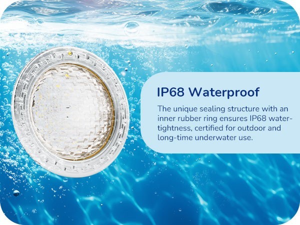 EDISHINE 12V LED Pool Lights for Inground Pool RGBW Dynamic Effects Waterproof