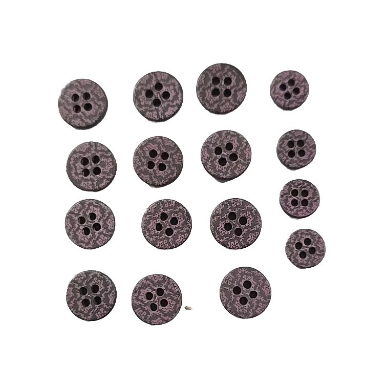 Mossimo 16 Button Dress Shirt Replacement Set 4-Hole Purple Tone