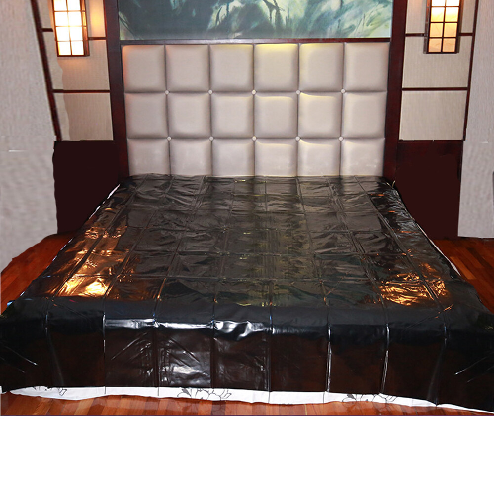 Cozy Feel PVC Bed Sheet for Wet Games, Full Size Waterproof Bedding Sheet Set