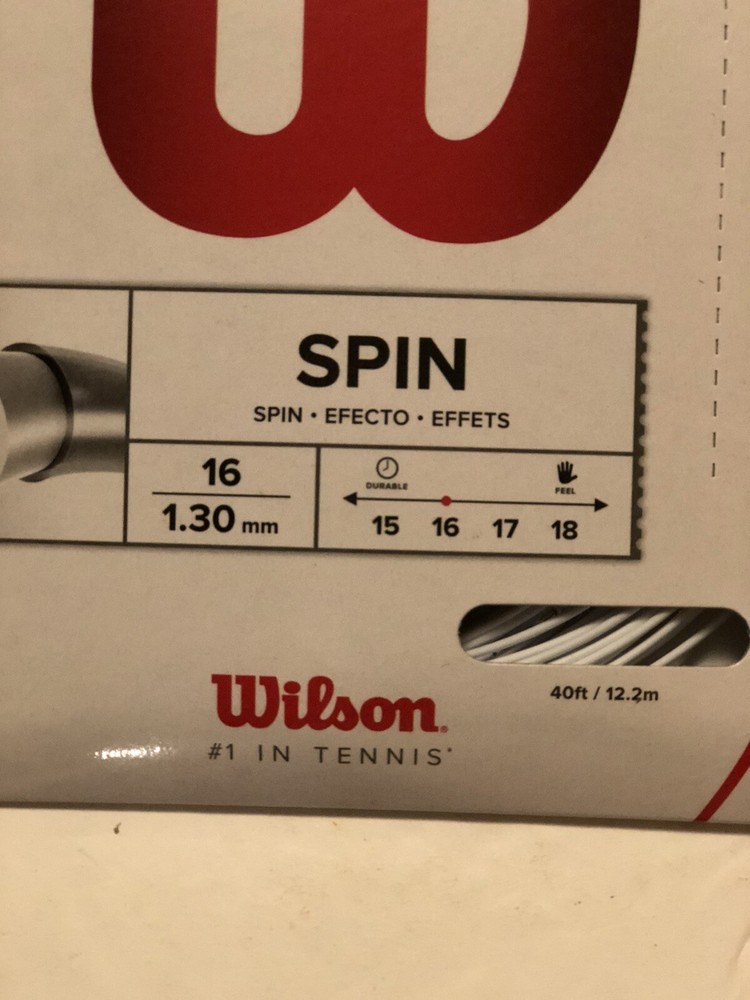 Wilson Strings - WRZ946500 - Revolve 16 Tennis Racket String Set White