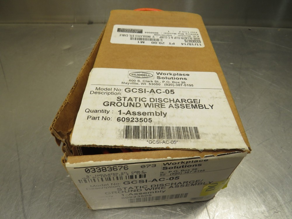 Hubbell GCSI-AC-05 Static Discharge Ground Wire Assy