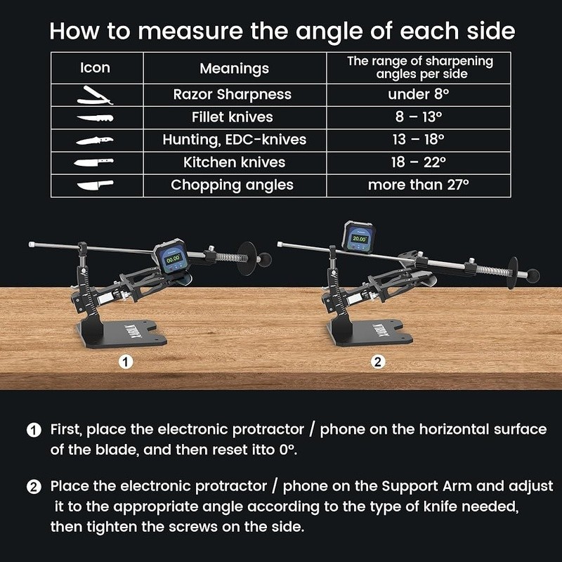 Knife Sharpening System Aluminium Professional Knife Sharpener Sharpening Kit