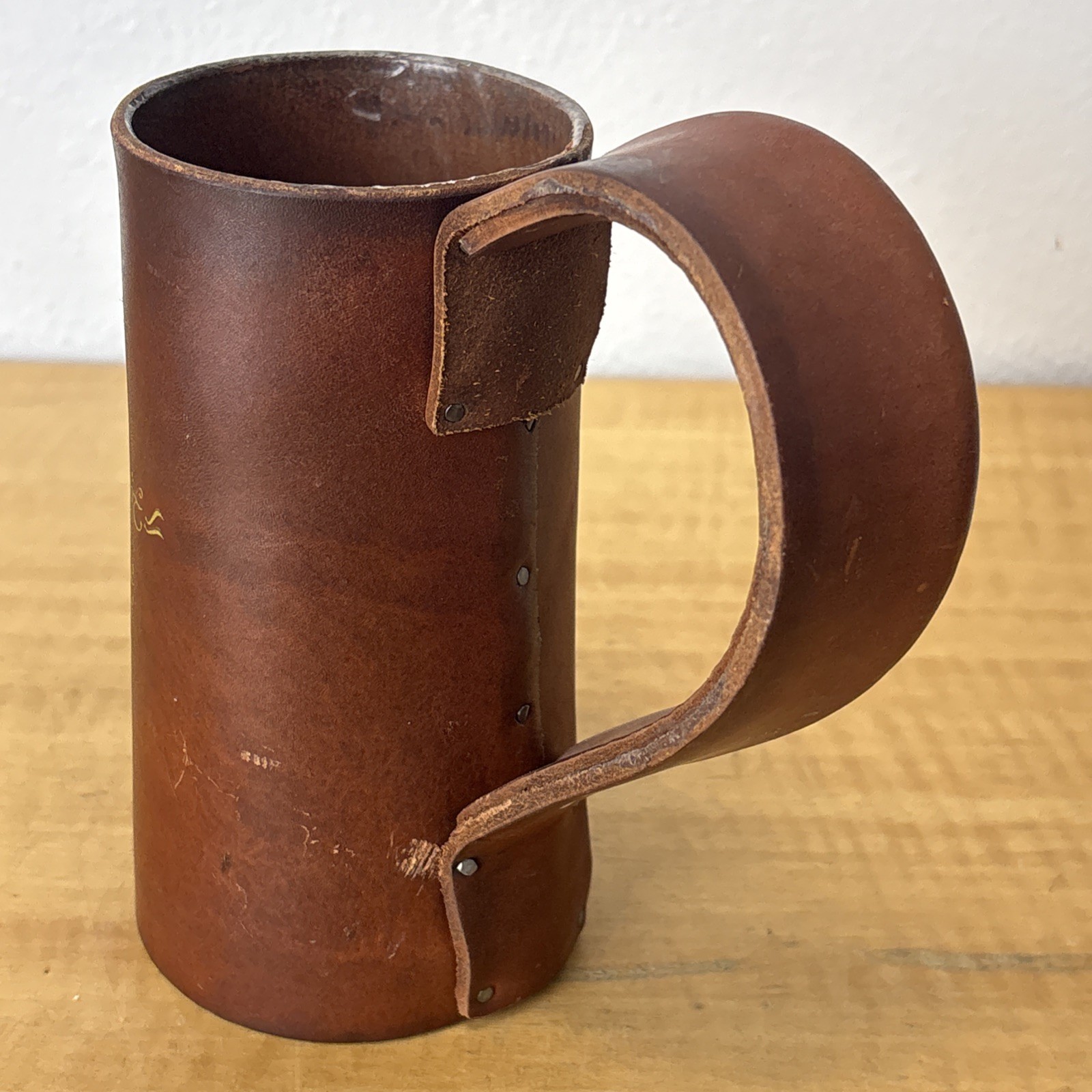 D&U Leather and Wood Medieval Mug Stein LOTR