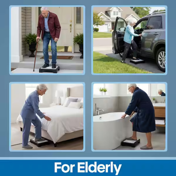 Single Step Polypropylene Wide Platform Indoor/Outdoor Safety Step