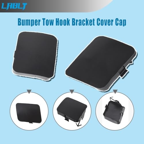 2pcs Front Left Right Bumper Tow Hook Bracket Cover Cap Replacement for RAV4