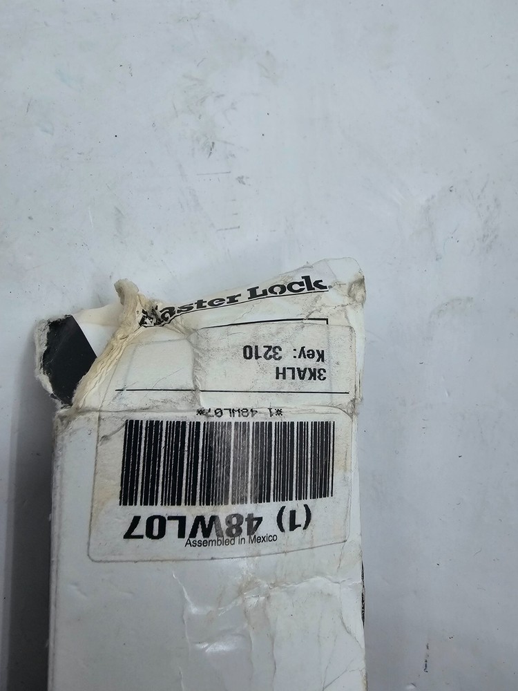 MASTER LOCK 3KALH-3210 Keyed Padlock, 5/8" Rectangle Silver 48WL07