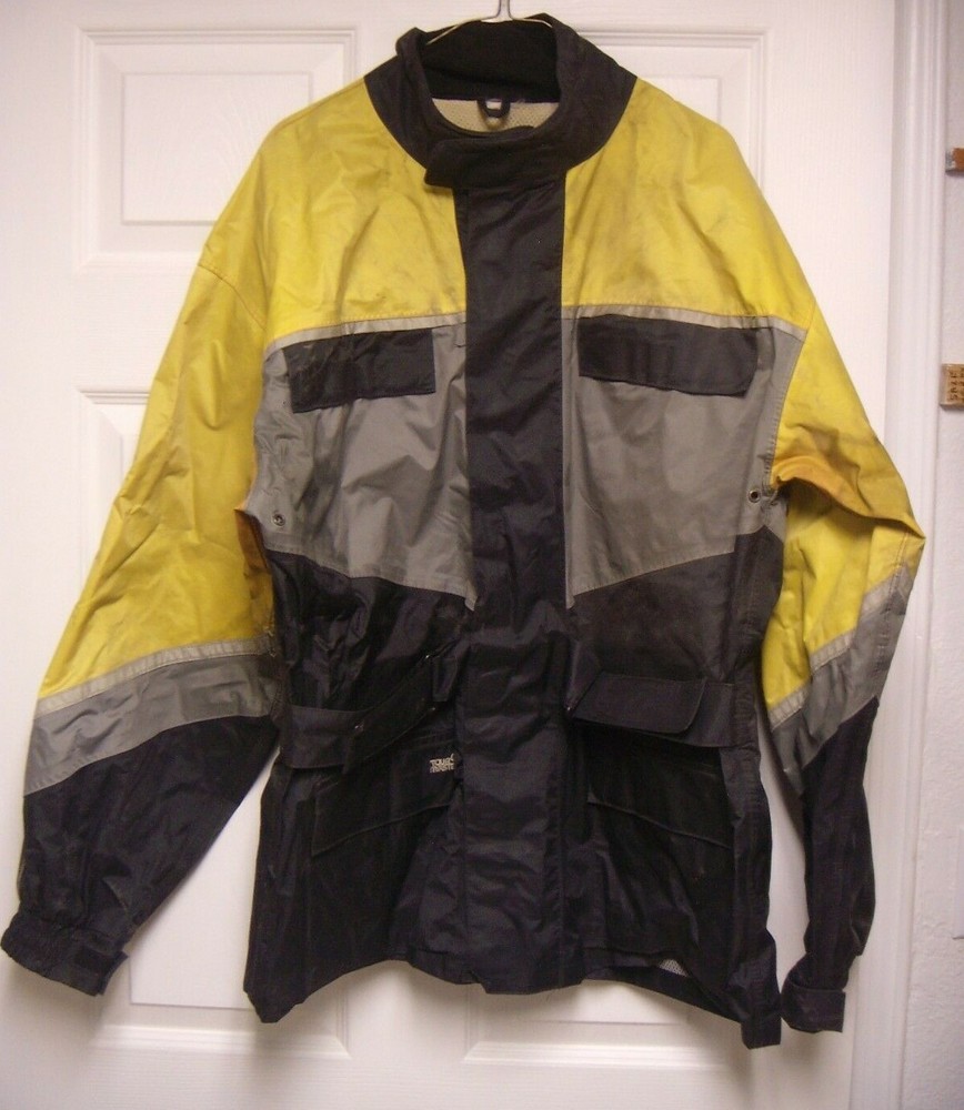 Tourmaster Yellow & Black Rain Jacket L