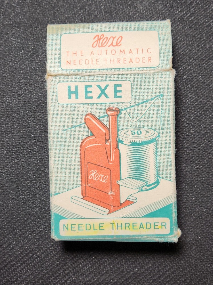 Hexe Einfadel Automatic Needle Threader w/ instructions West Germany 1960's