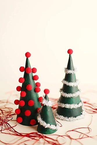 6 Pack Foam Cones for Christmas Tree Project Wedding Table Centerpiece