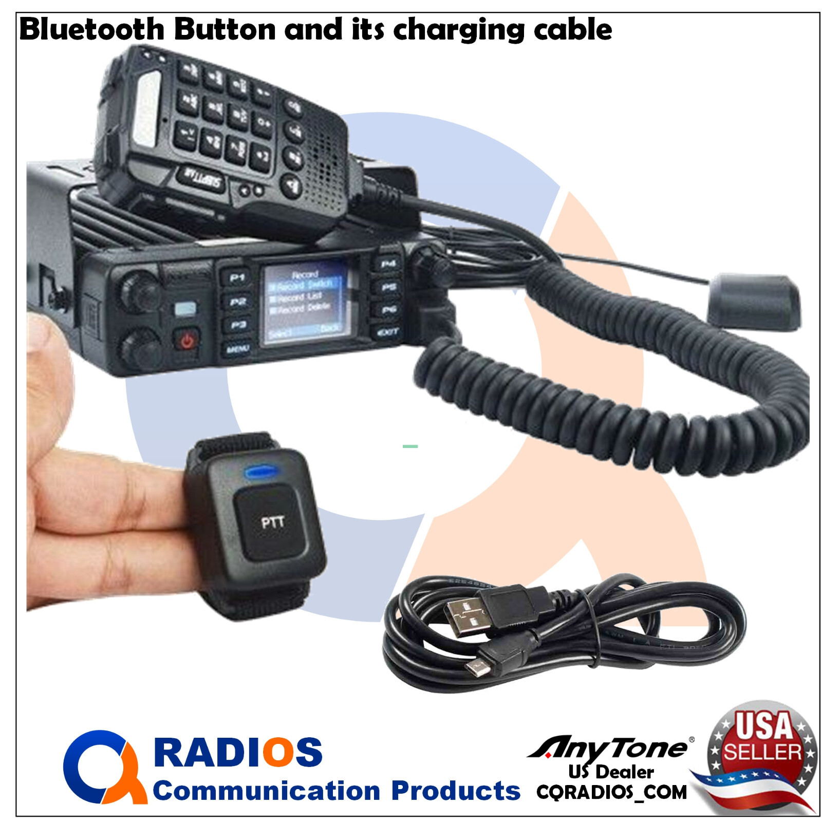 AnyTone AT-D578UVIII Plus BT Mobile Radio Transceiver GPS DMR Digital Analog