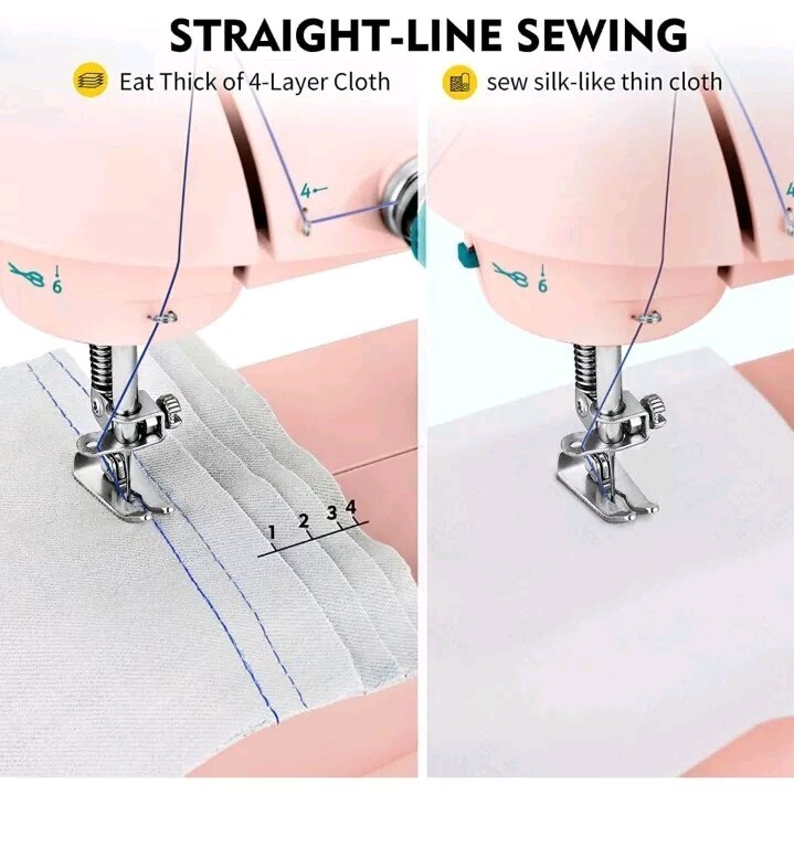 Magicfly Mini Sewing Machine for Beginner, Dual Speed Portable Children Sewing