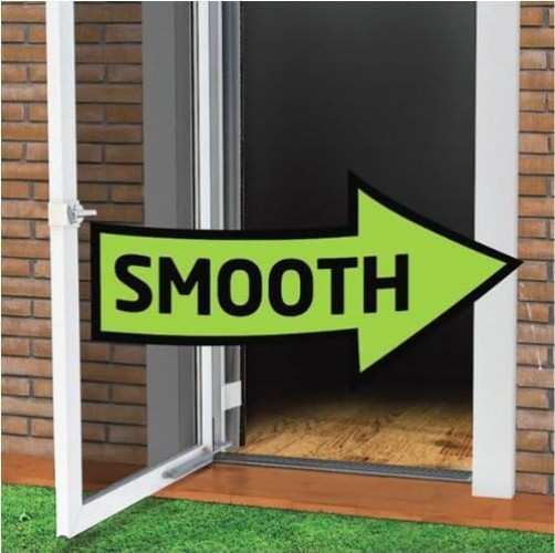 Touch 'n Hold Smooth - Heavy Duty Door Closer System Black