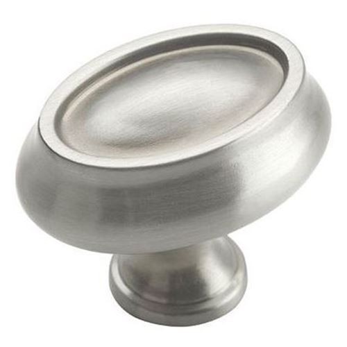 2" Oval Oversized Manor Knob Satin Nickel