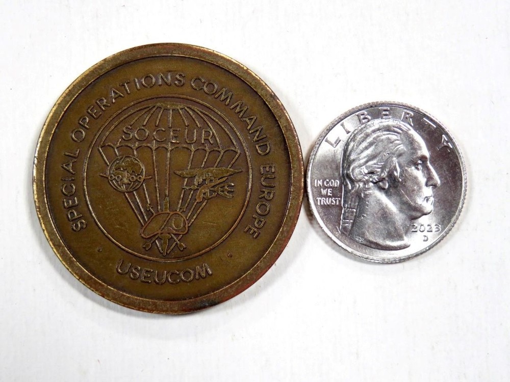Special Operations Command Challenge Coin Engraved Capt. George Worthington