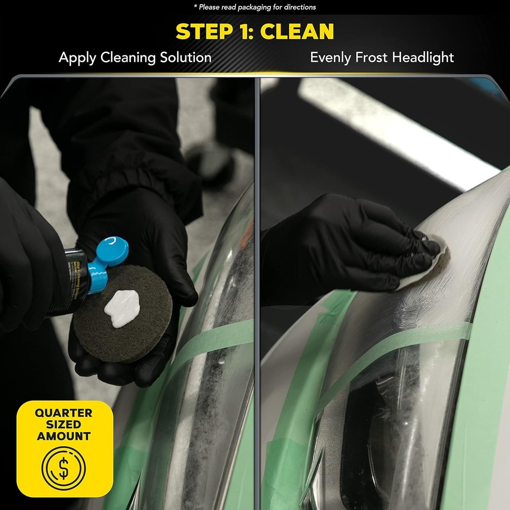 Meguiar's Two Step Headlight Restoration Kit, Cleaner Restores...