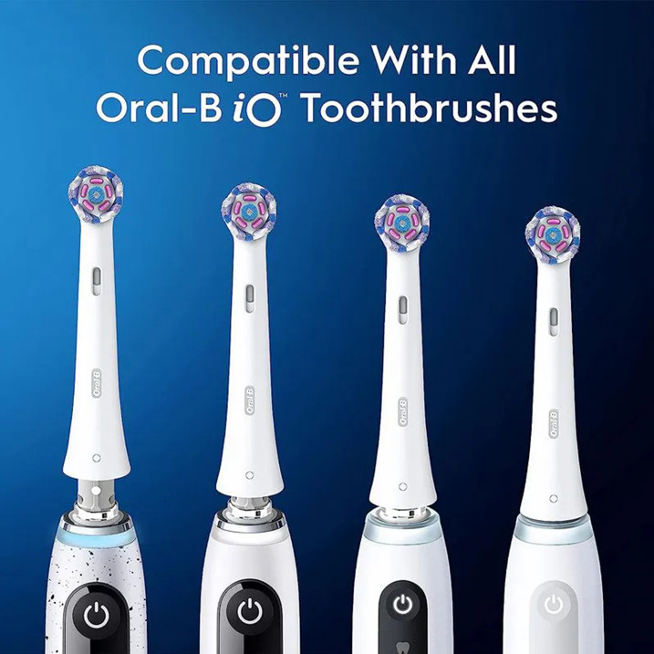 4 Count Ultimate Radiant White Electric Toothbrush Head Deep Plaque Removal
