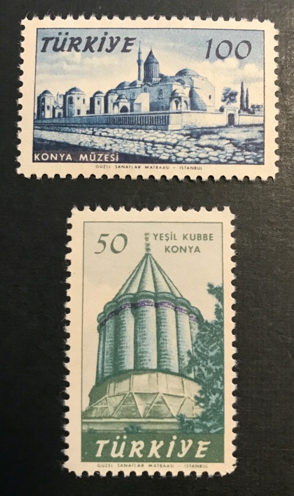Turkey #1261-2 Green Dome Konya Museum - MNH
