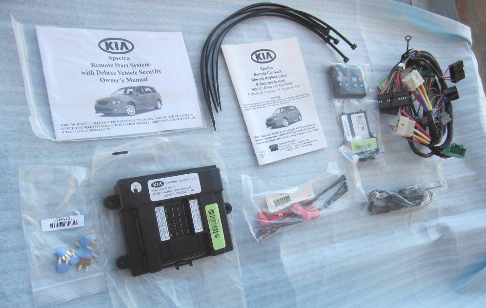 OEM 04-09 Kia Spectra Remote Control Engine Start Starter Security System Kit