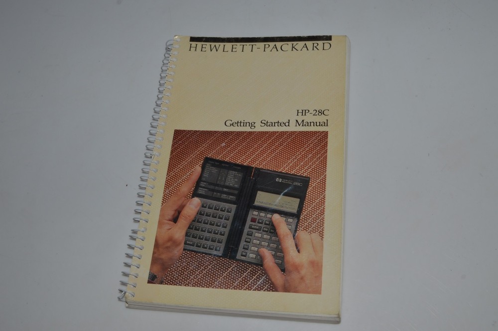 *CF* Hewlett-Packard HP-28C Getting Started Manual 1986 (OKW3)