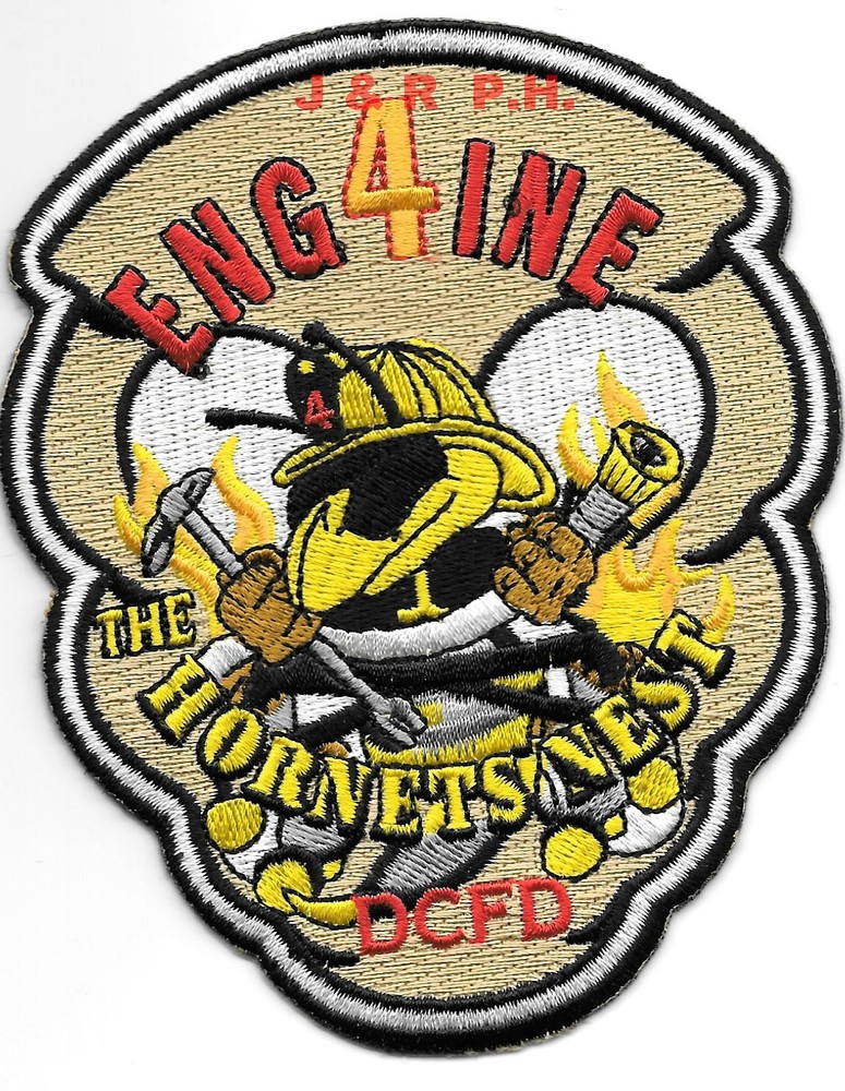 Washington D.C.  Engine-4  "The Hornet's Nest"  (3.5" x 4.5" size) fire patch