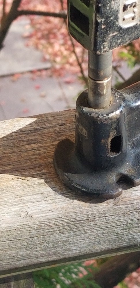 ANTIQUE CAST IRON / BRASS PUNCH BEST YET RIVET PRESS LEATHER WORK