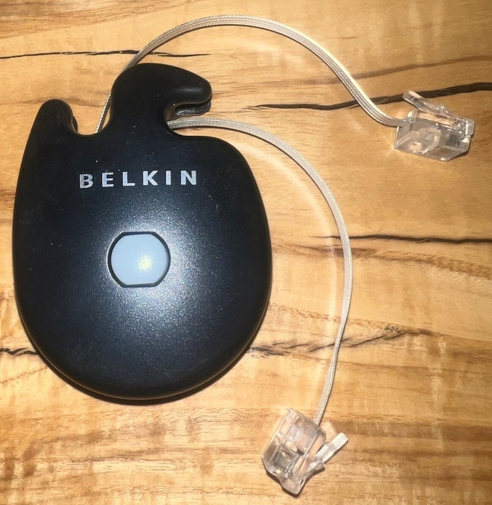 Belkin Notebook Travel Surge Protector Pack & Retractable Dial-Up Patch Cord