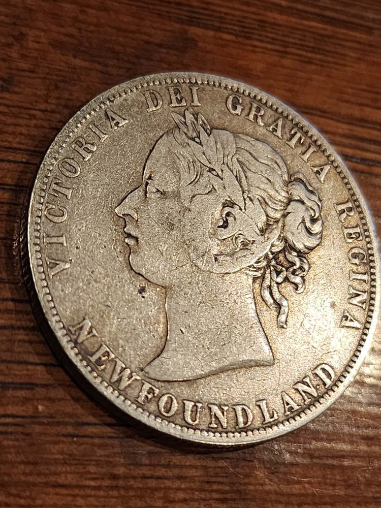 1896 Newfoundland 50 Cents Silver Coin