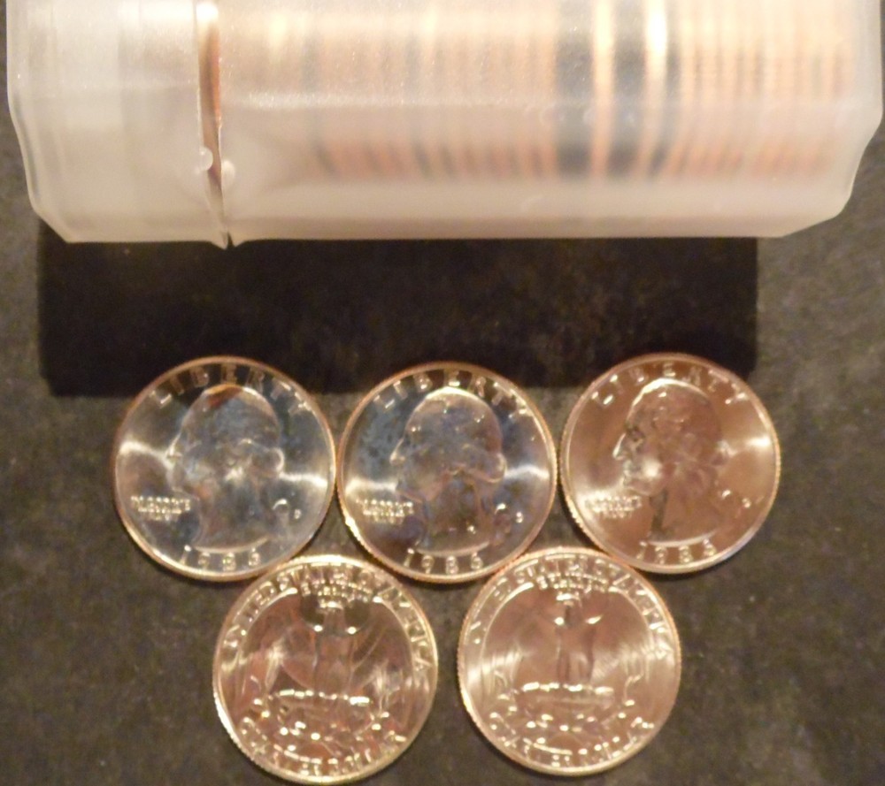 1986-D Washington Quarter Choice/Gem BU Roll Uncirculated