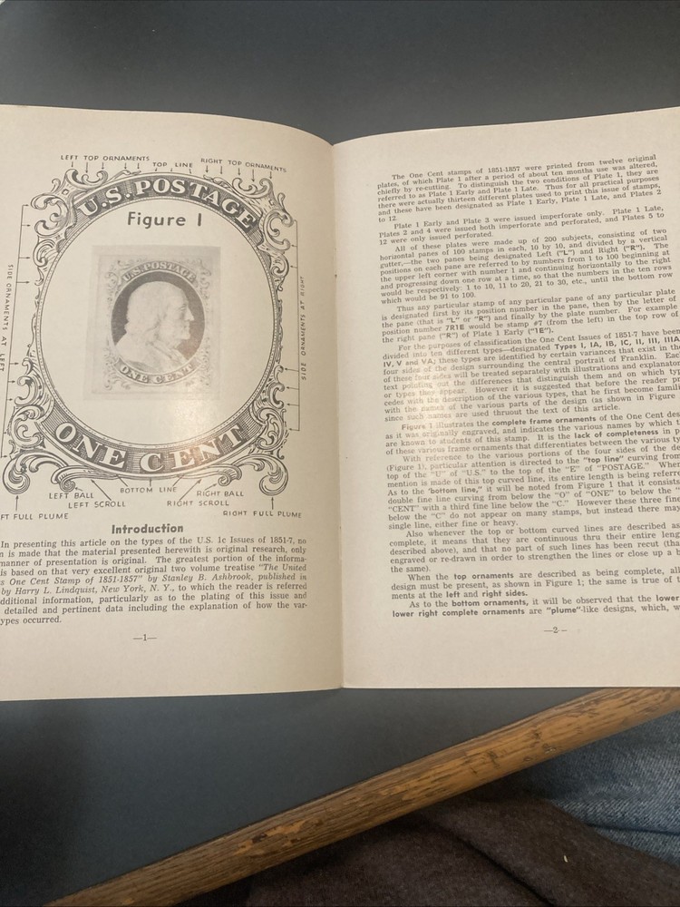 The United States One Cent Issues of 1851-1857, Kenworthy and Diamond