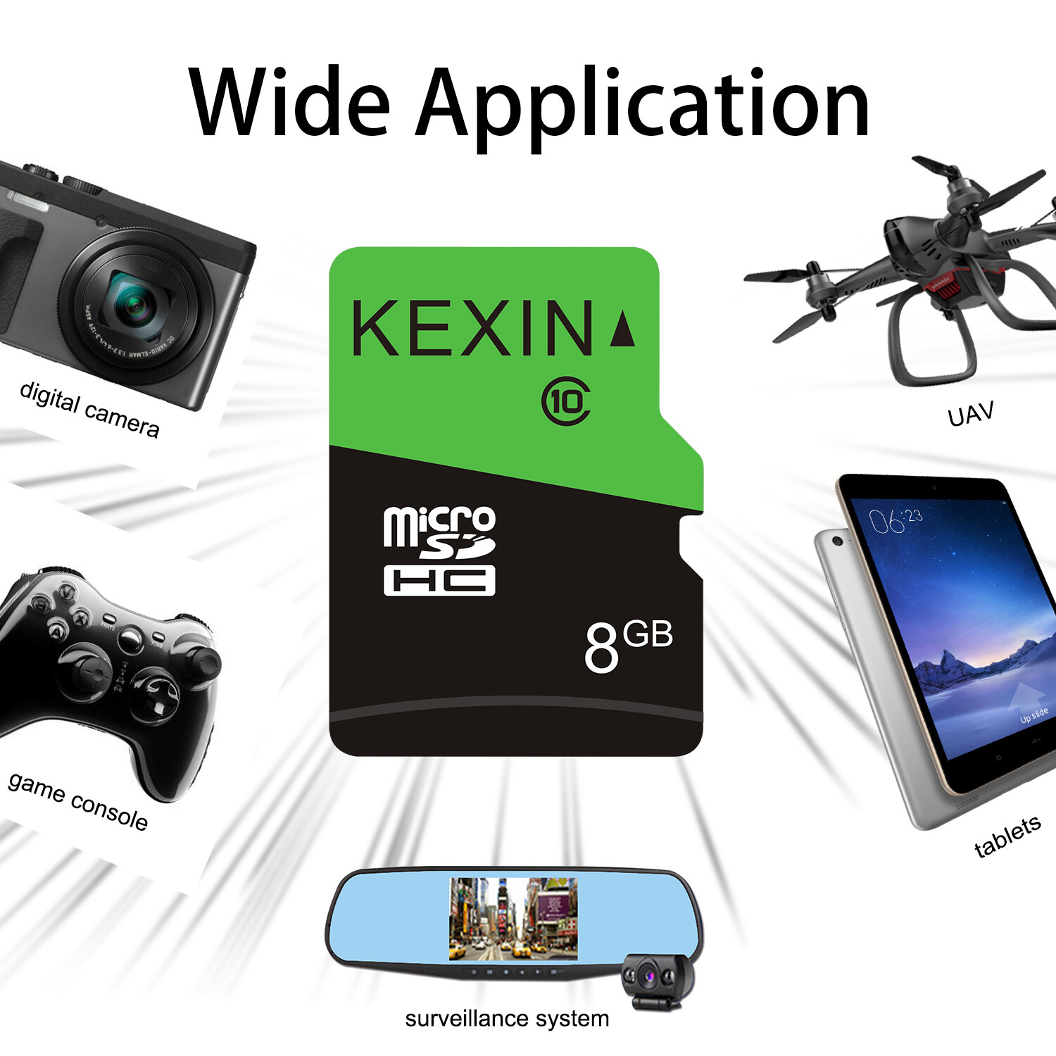 KEXIN 8GB Micro SD Card microSDHC Memory Card UHS-I C10 Micro SD Card Wholesale