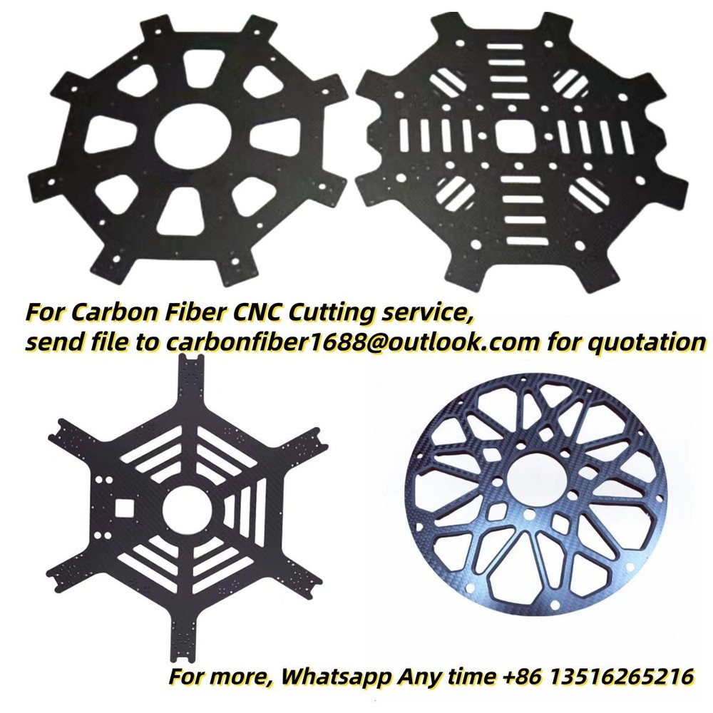 3K Carbon Fiber Sheet Customized Cutting Carbon Plate Processing CNC Machining