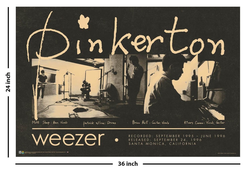 Weezer - Pinkerton Group Poster 36" x 24"