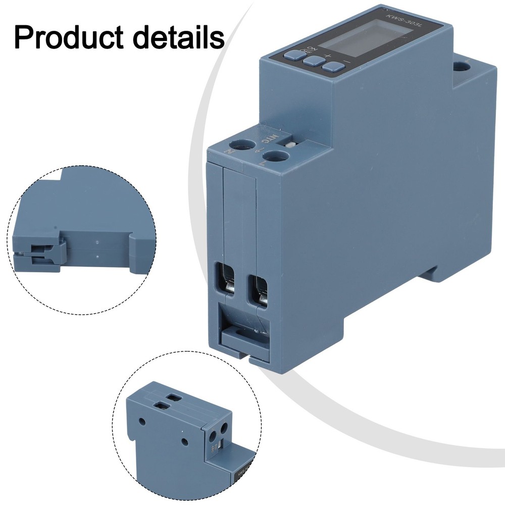 Advanced KWS303L DinRail Power Meter with Overvoltage Protection Features