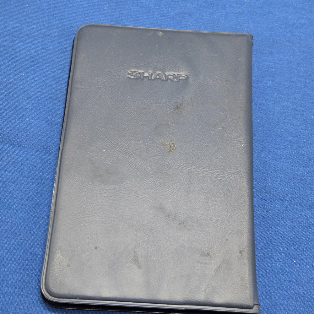 vintage solar calculator Lot 2 TI-36 Sharp EL 326L Retro Office Basic Math