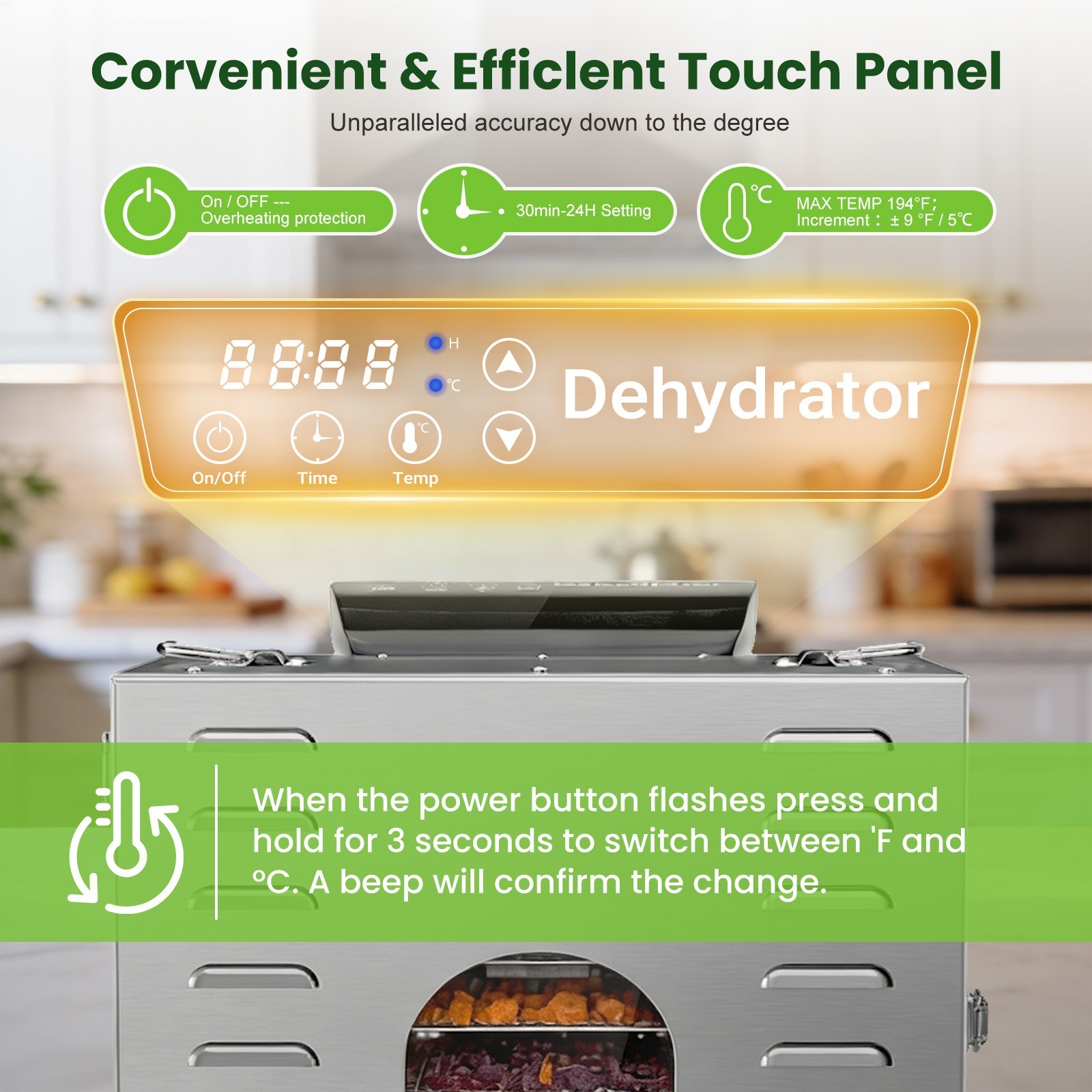 Commercial Food Dehydrator 20 Stainless Steel Trays Meat Fruit Dehydrators Dryer