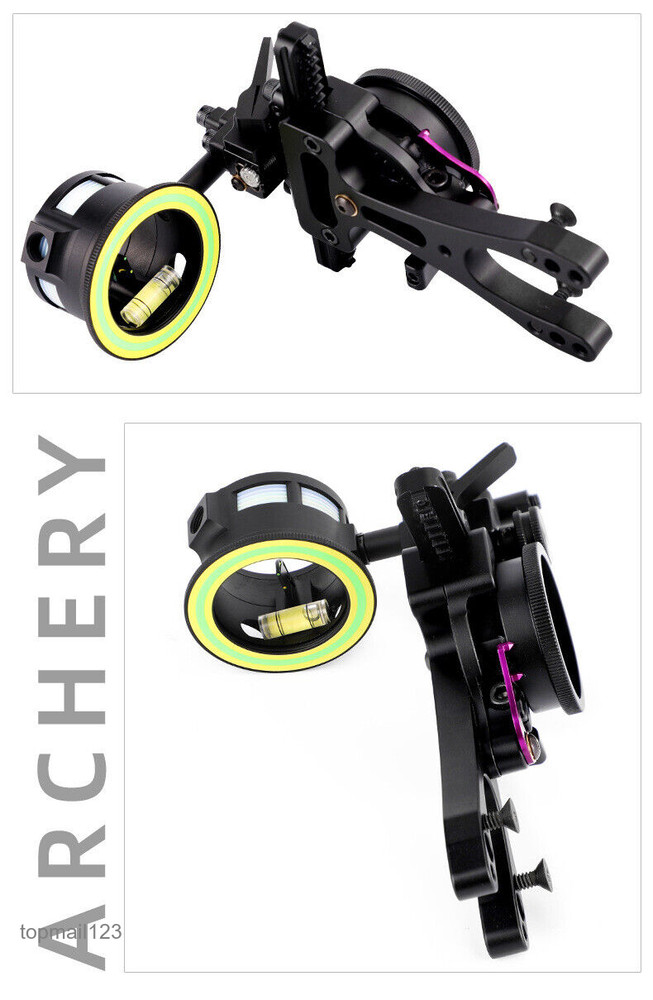 Mechanical Single Needle Aiming 4 Direction Adjustment Aluminium Alloy Bow Sight