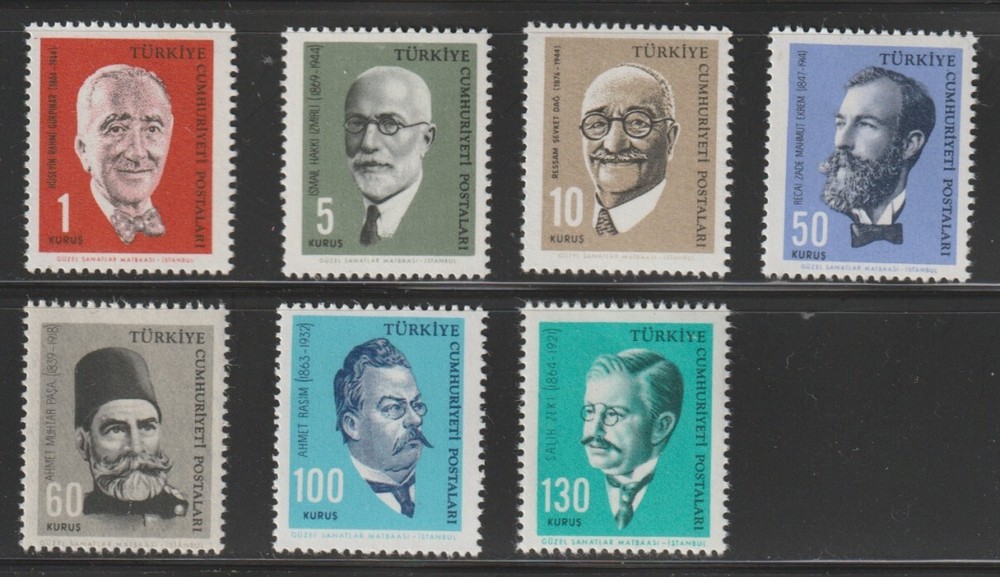 Turkey    1964    Sc # 1614-20   Complete Set   MNH   OG