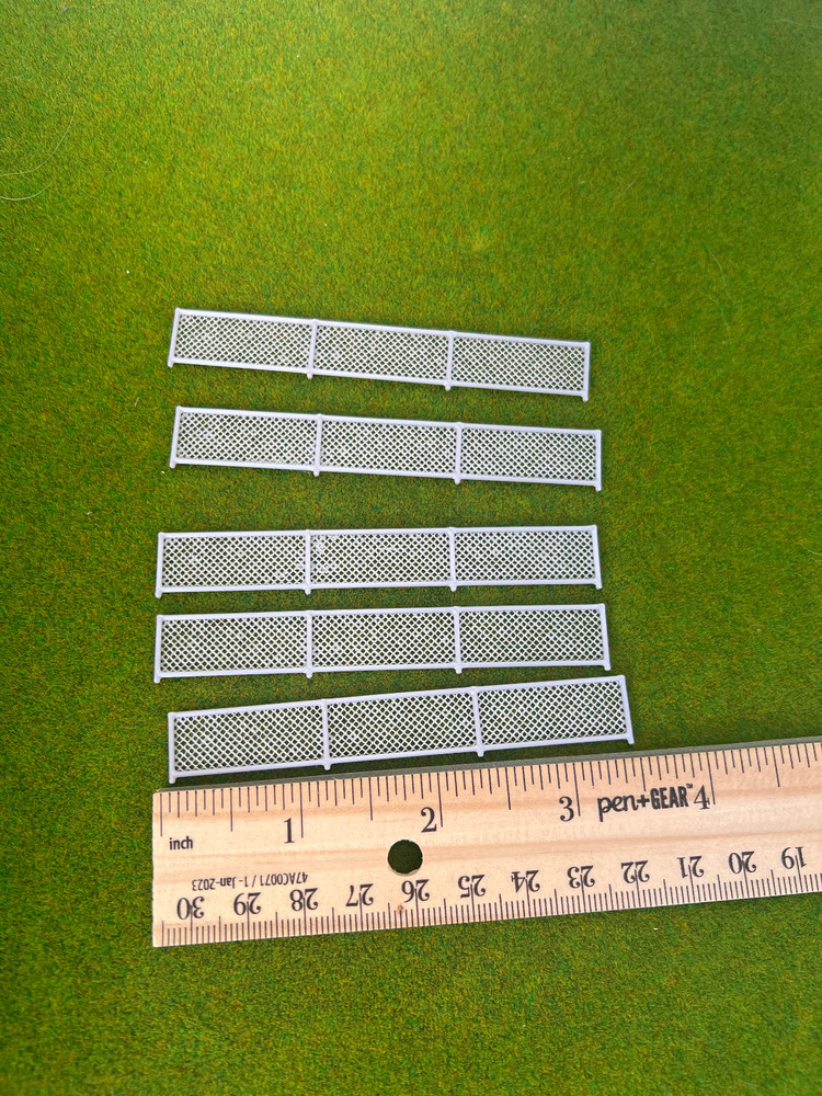 1/87 CHAIN LINK Fencing HO Scale 5 Pack!!!