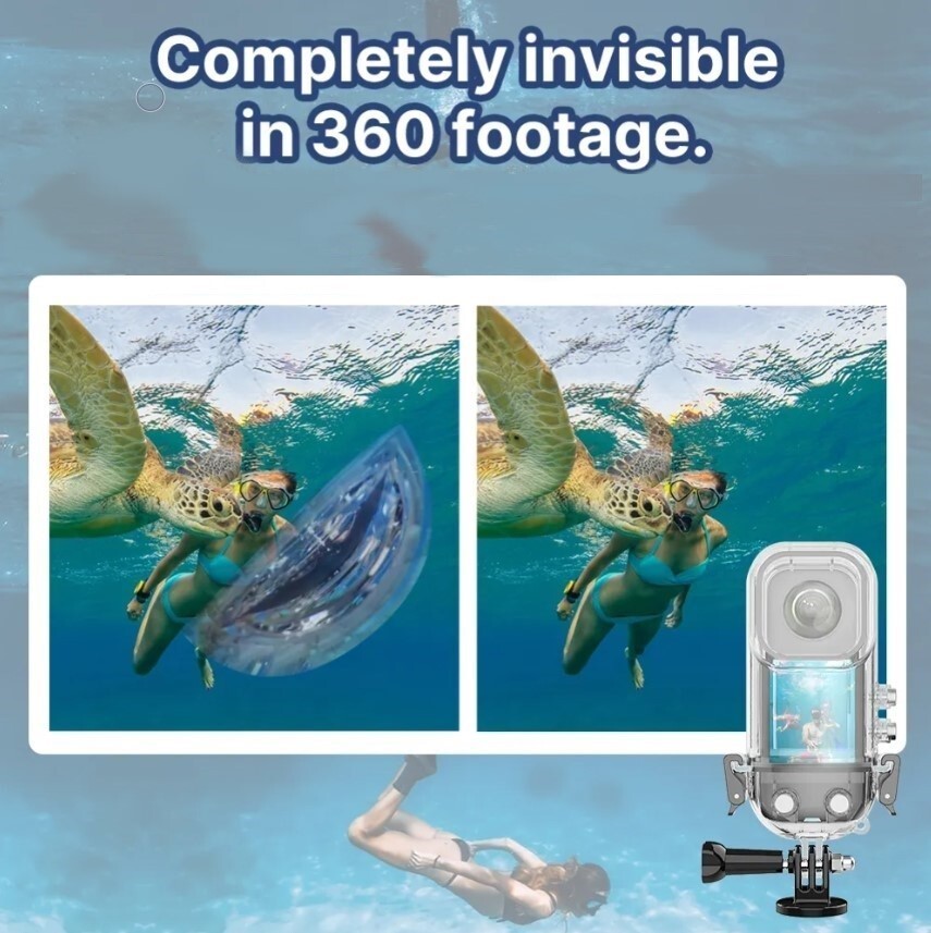 Invisible Waterproof Housing Case for Insta360 X4