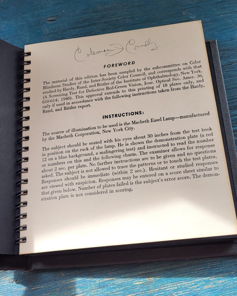 Pseudo-Isochromatic Plates For Testing Color Perception (Revised Selection)...