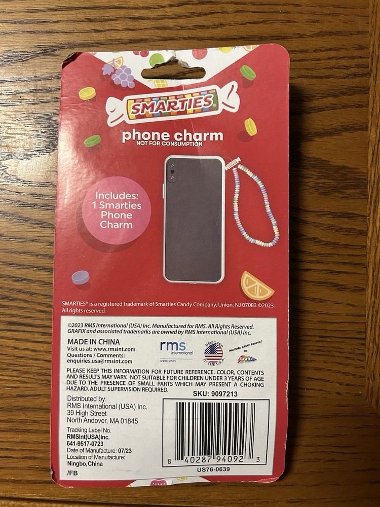 Smarties Phone Charms NEW