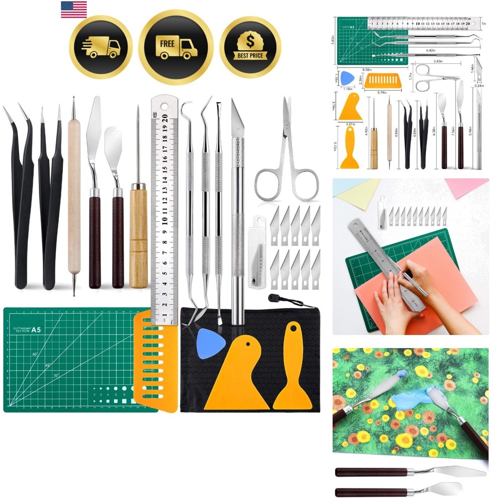 28 PCS Precision Craft Tools Set Vinyl Weeding Tools Kit for Weeding Vinyl, D...