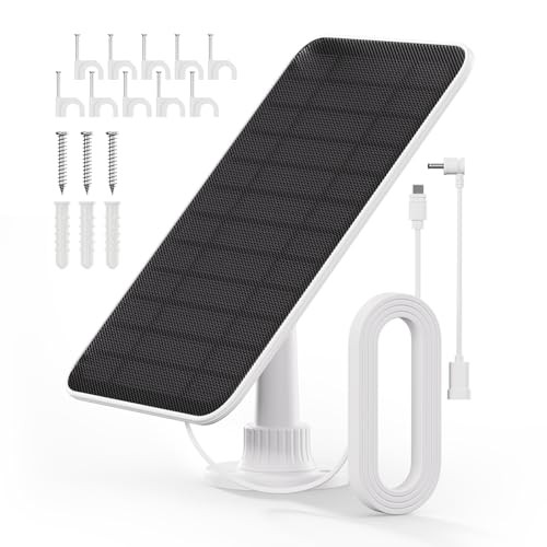Solar Panel for Ring Camera, 4W Solar Panel Charger Compatible with Ring 1 Pack