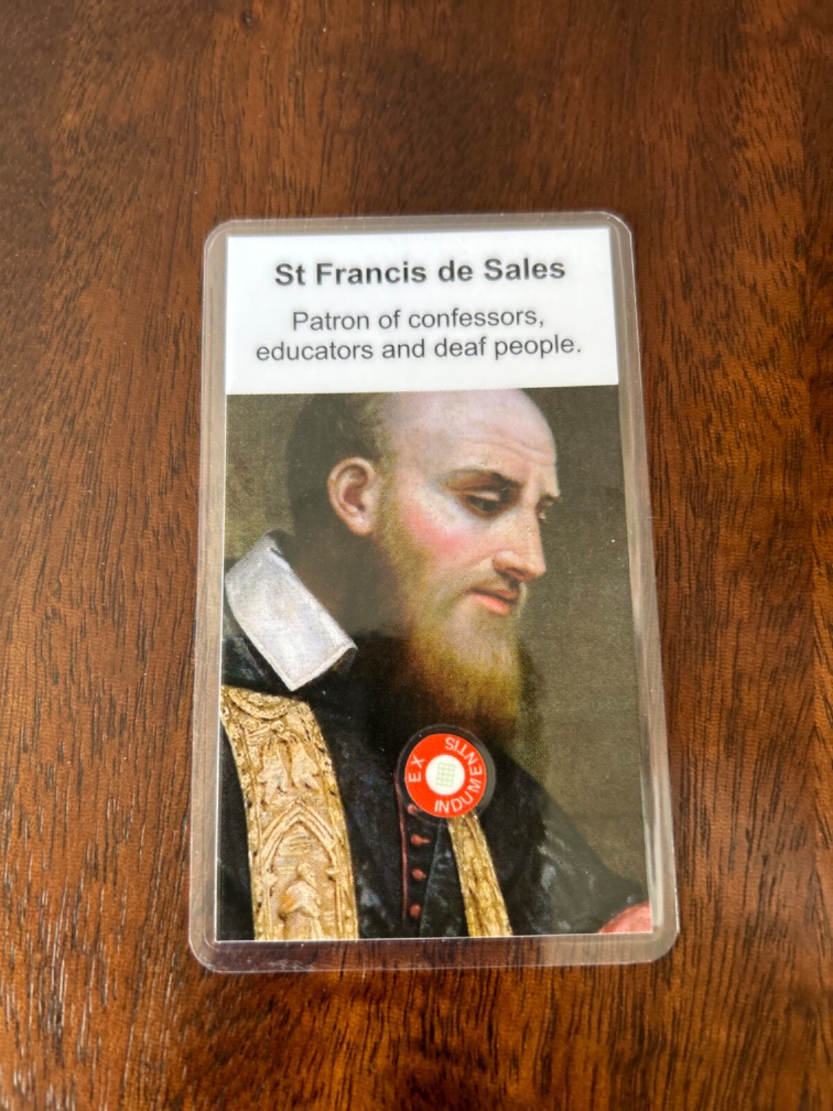 Saint Francis de Sales 3rd Class Relic Card, New, Free Shipping