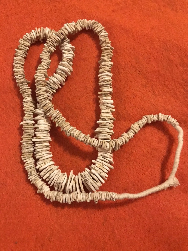 14” Necklace Of Ostrich Shells