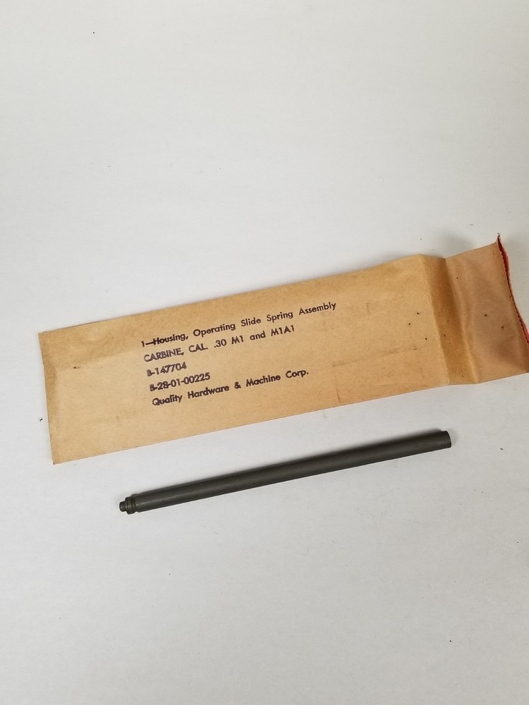 M1 CARBINE HOUSING REPLACEMENT OPERATING SLIDE SPRING IN ORIGINAL PACKAGE. US GI