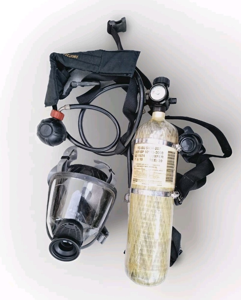 MSA FIREHAWK CARBON FIBER CYLINDER EEBD WITH FULL FACE MASK FOR MSA MAKE 07/2010