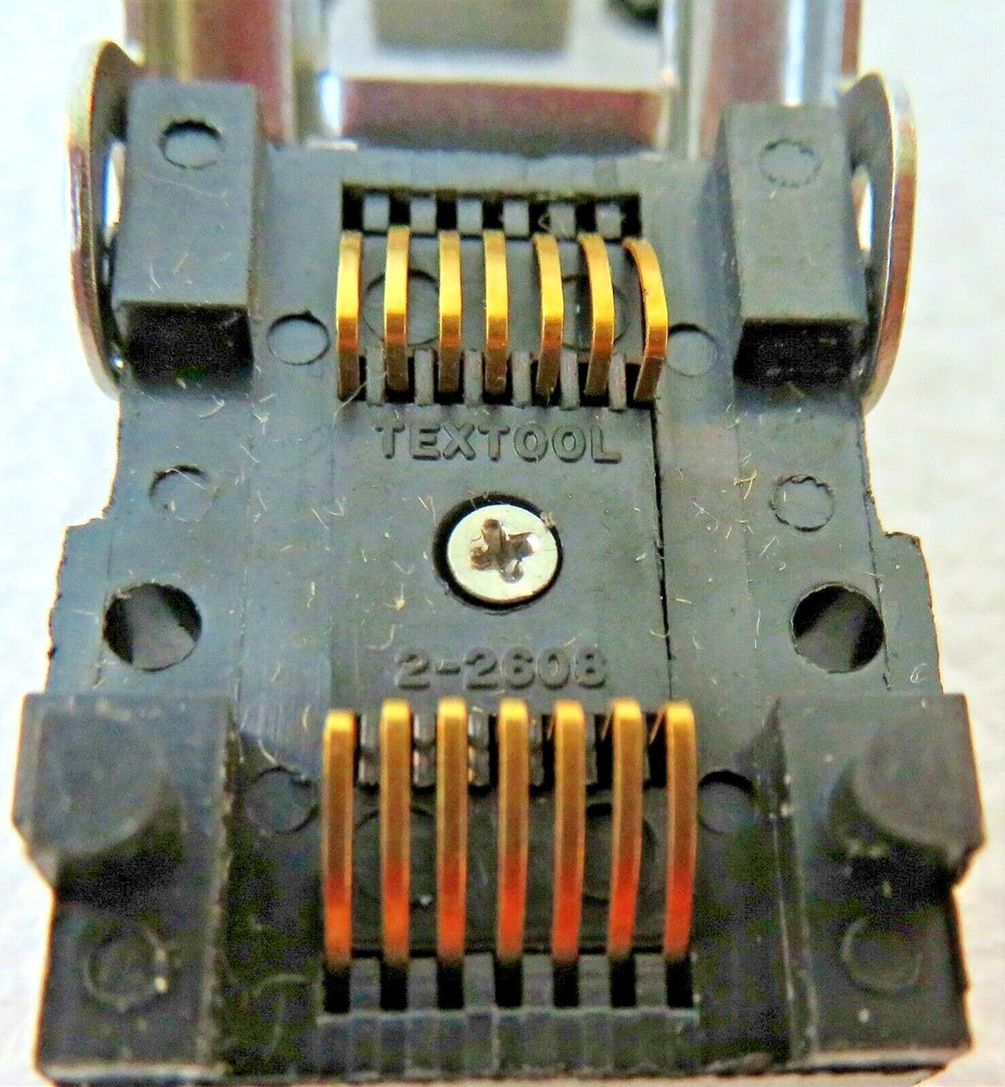 2-2608 TEXTOOL ZIF IC SOCKET FLAT-PACK NOS 14-PIN 2-PC LOT