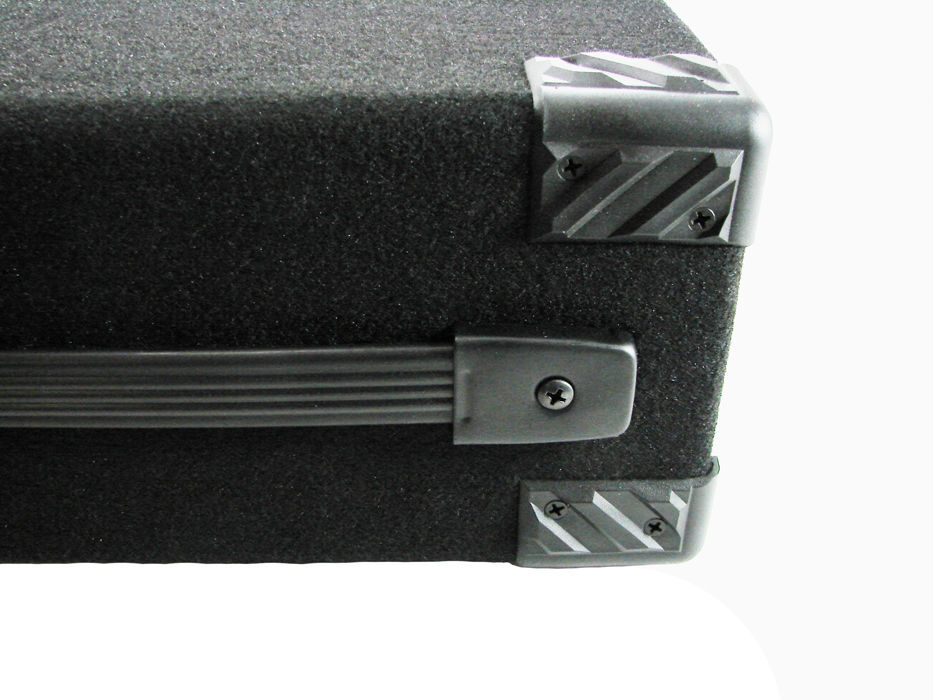 PROCRAFT 2U 9" Deep Rack Case in Black Carpet Wrap - Side Handle w/ Rack Screws