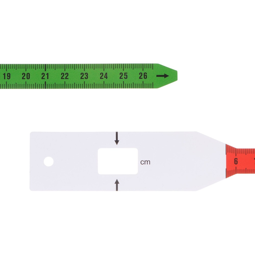 Head Circumference Tape 26cm Plastic Measuring Rule Measure Multicolor